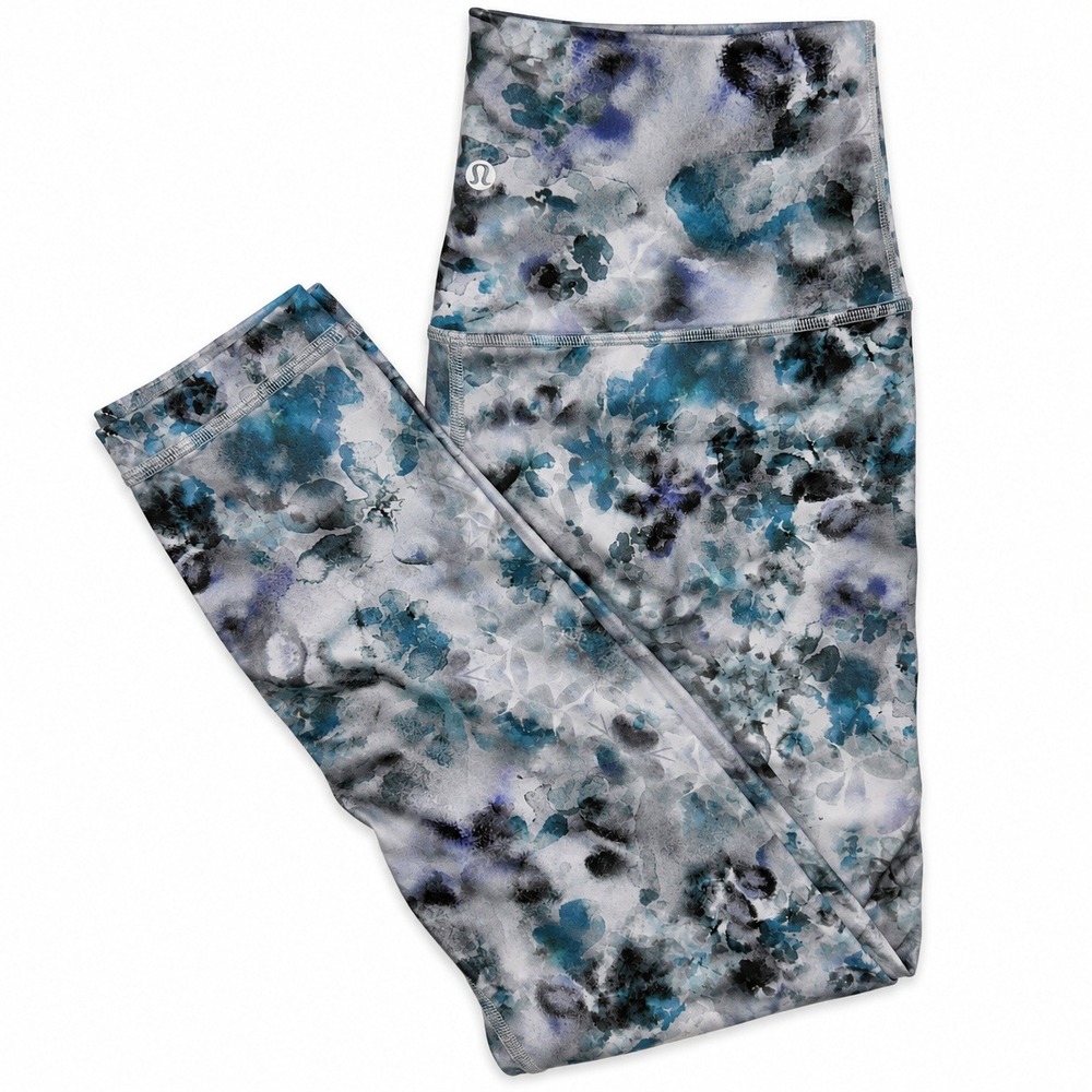 Lululemon Align High-Rise Leggings 25" Watercolour Floral Size 6